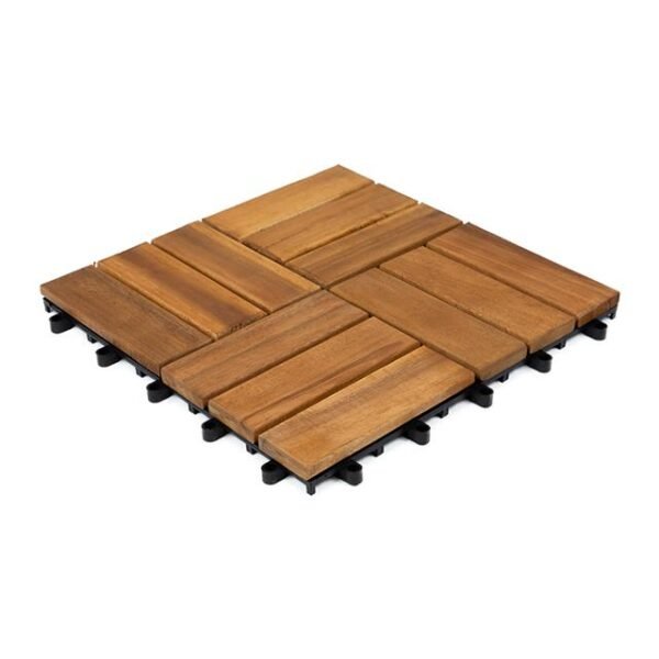 Houten terrastegel Malmo 30x30x2,4cm (per set/12 stuks))