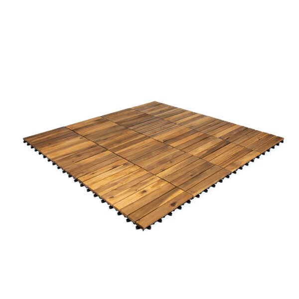 Houten terrastegel Stockholm 30x30x2,4cm (per set/12 stuks) - Image 4